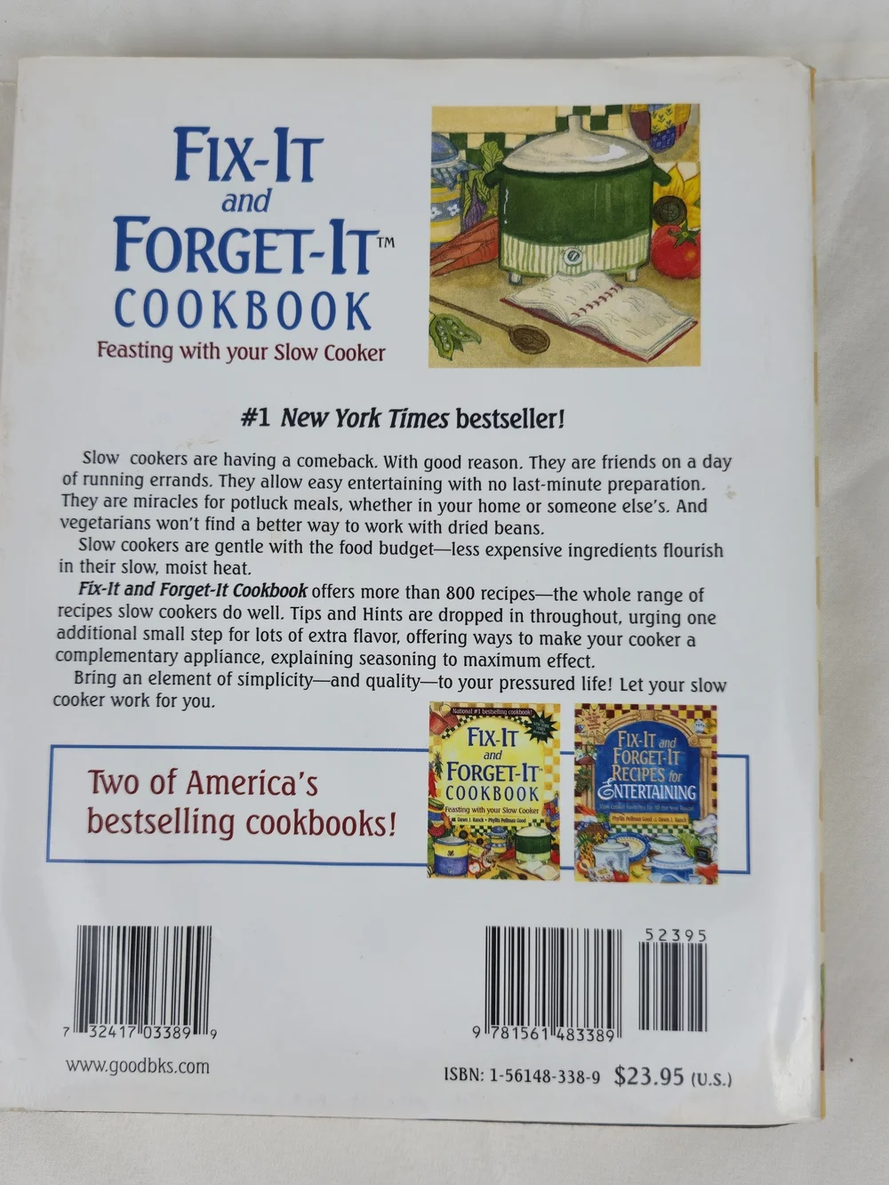 Fix-It and Forget-It Slow Cooker Cookbook Cottagecore Kitchen Rustic Farmhouse